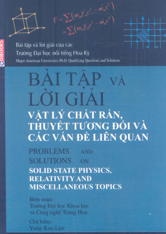 BỘ SÁCH VẬT LÍ YUNG - KUO LIM BÀI TẬP VẬT LÍ CHẤT RẮN Miễn phí